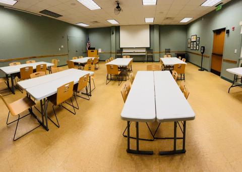 Meeting Room with tables and chairs 