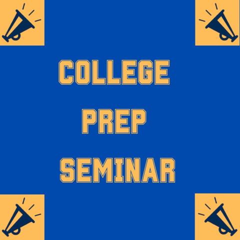 blue and gold college prep seminar