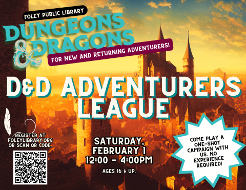 D&D Adventurers League Flyer