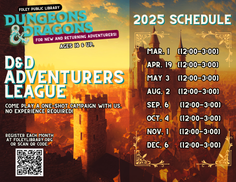 D&D Schedule Flyer