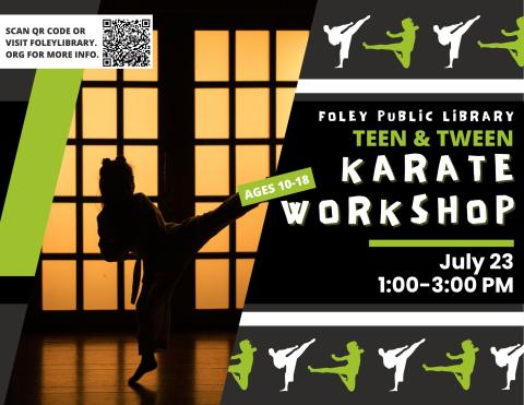 Text on a karate background.