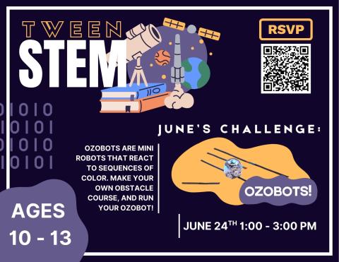 Text and graphic on blue background.