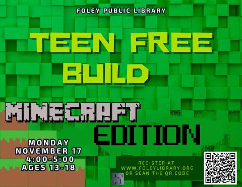 Text on a Minecraft background.