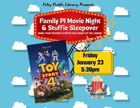 Family PJ Movie Night & Stuffie Sleepover