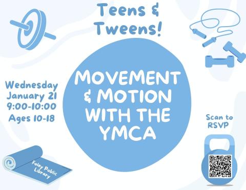 Text and workout equipment on a white background.