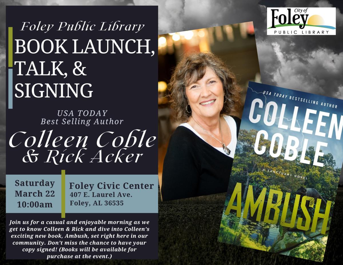 Colleen Coble with her new book