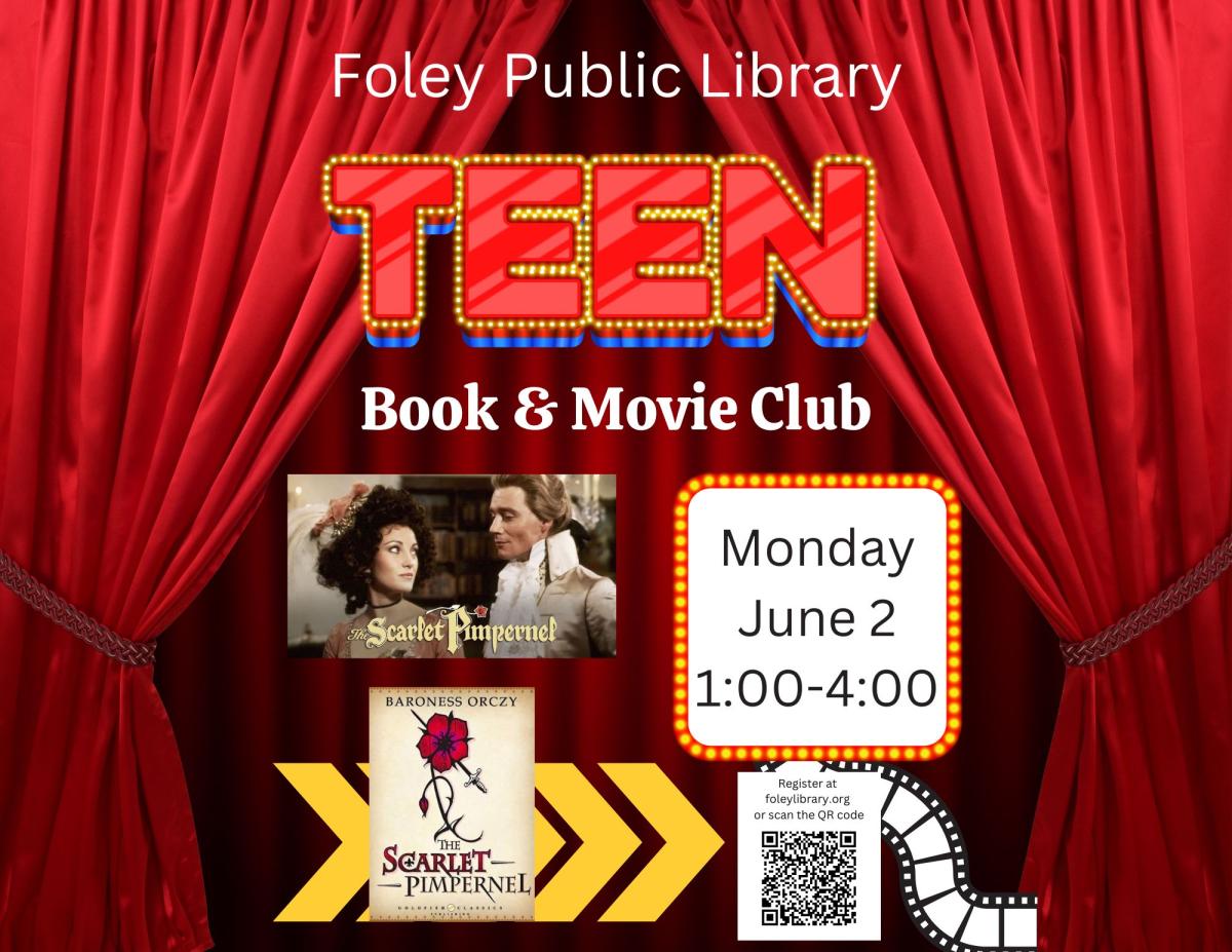 Text and graphics on a red background.