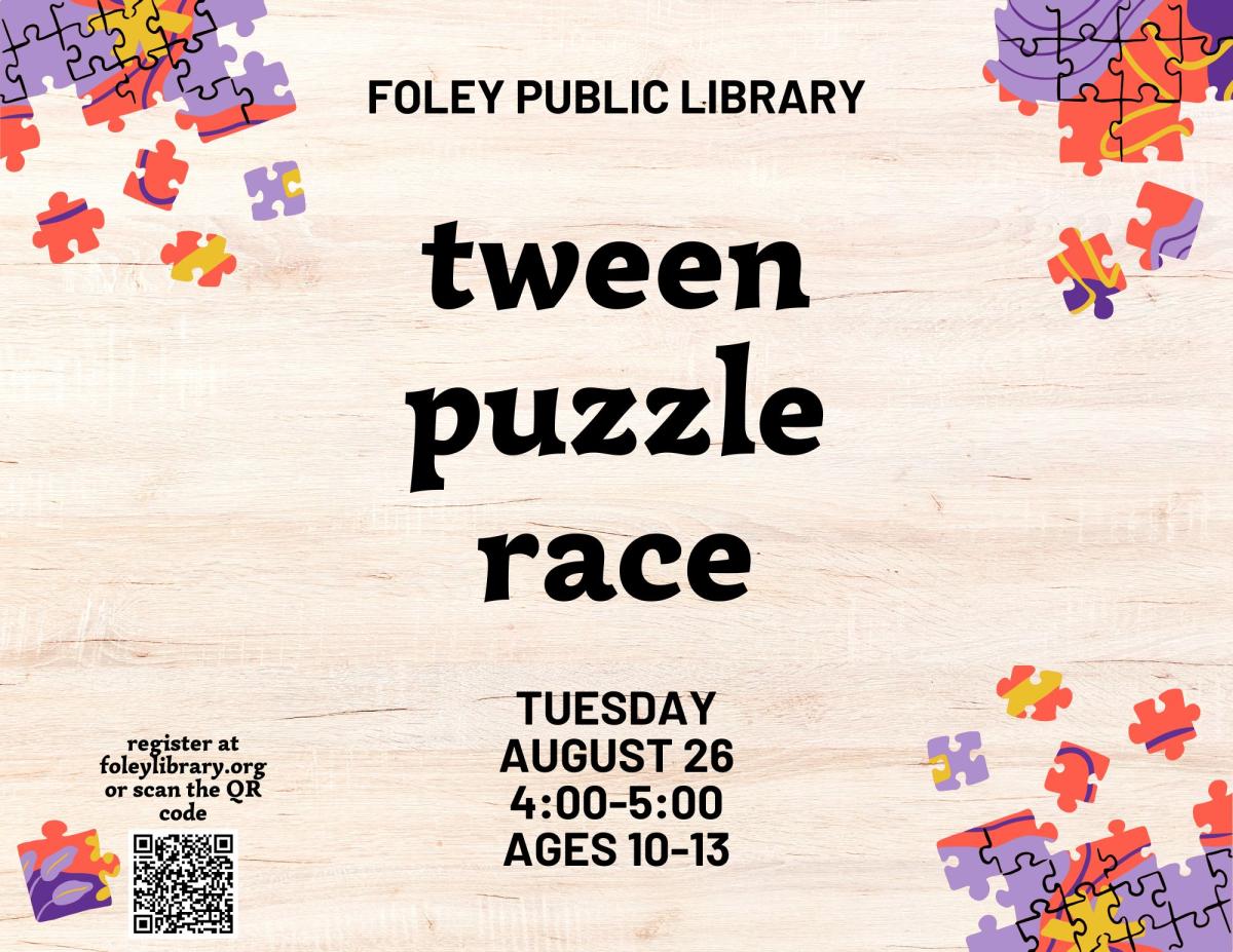 Text and puzzle pieces on a wood panel background.