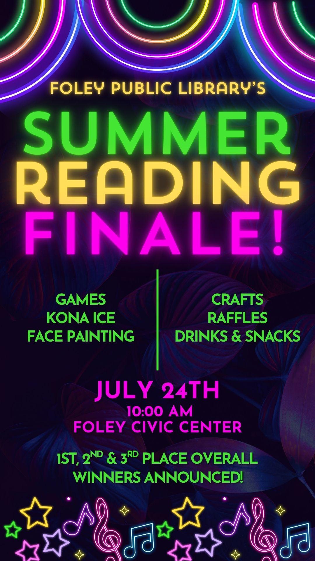 black background with neon letters