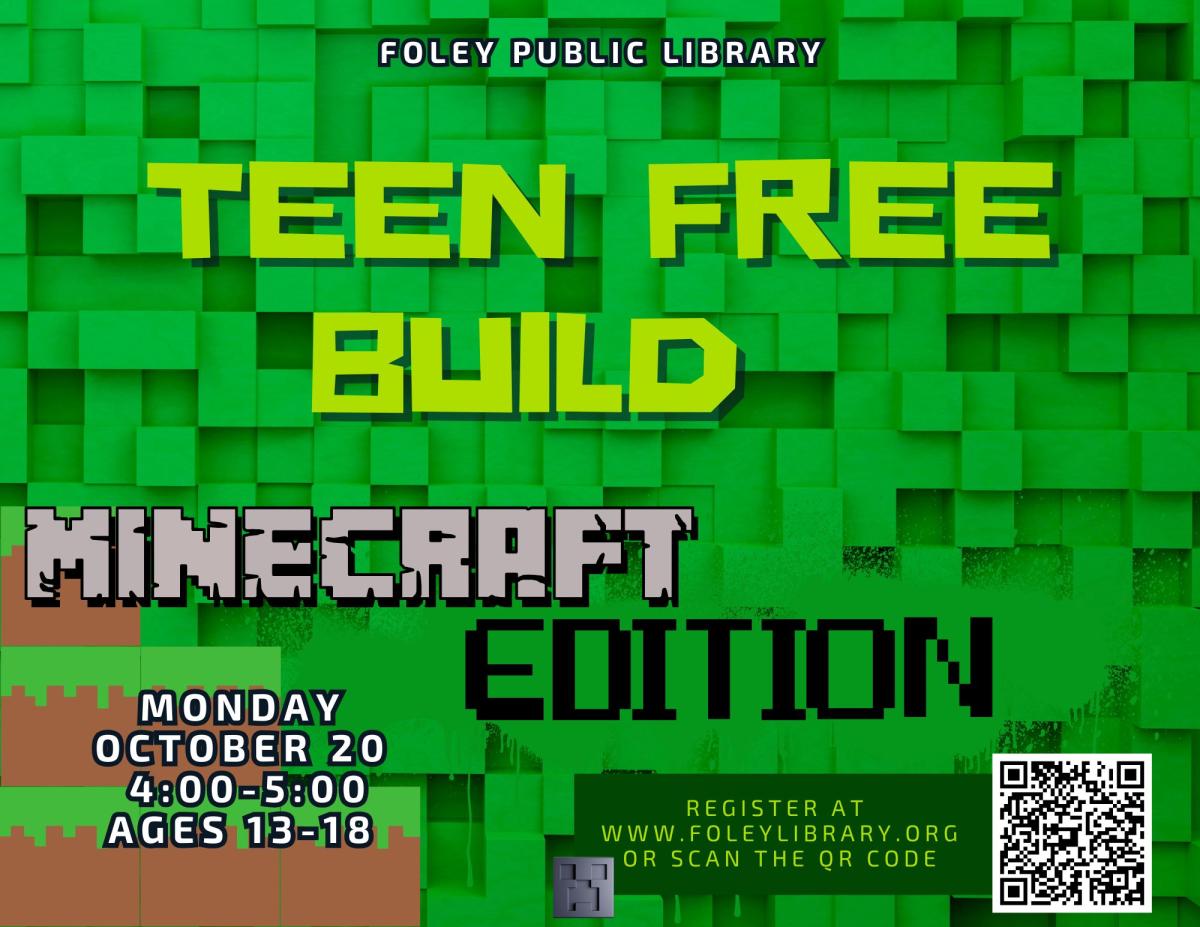 Text on a Minecraft background.