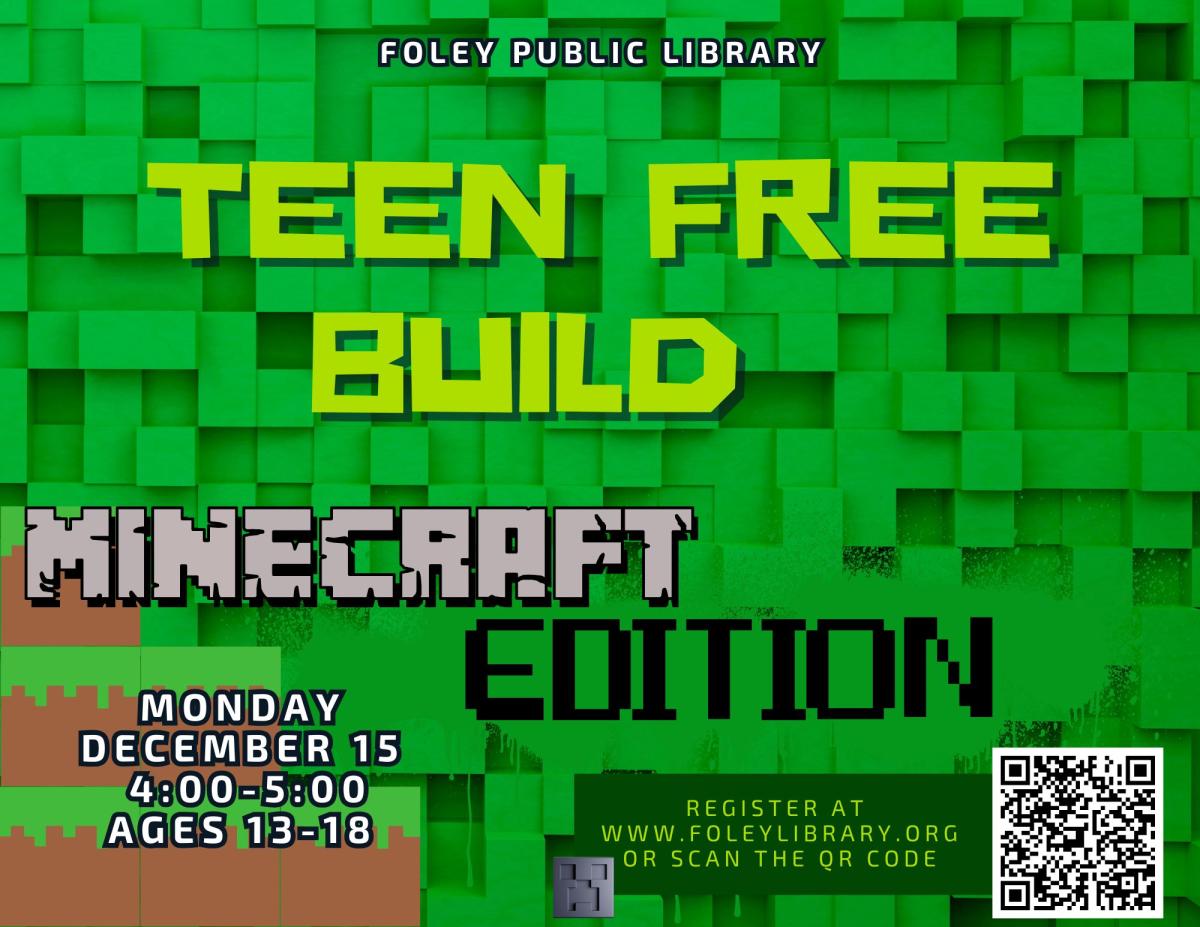 Text on a Minecraft background.