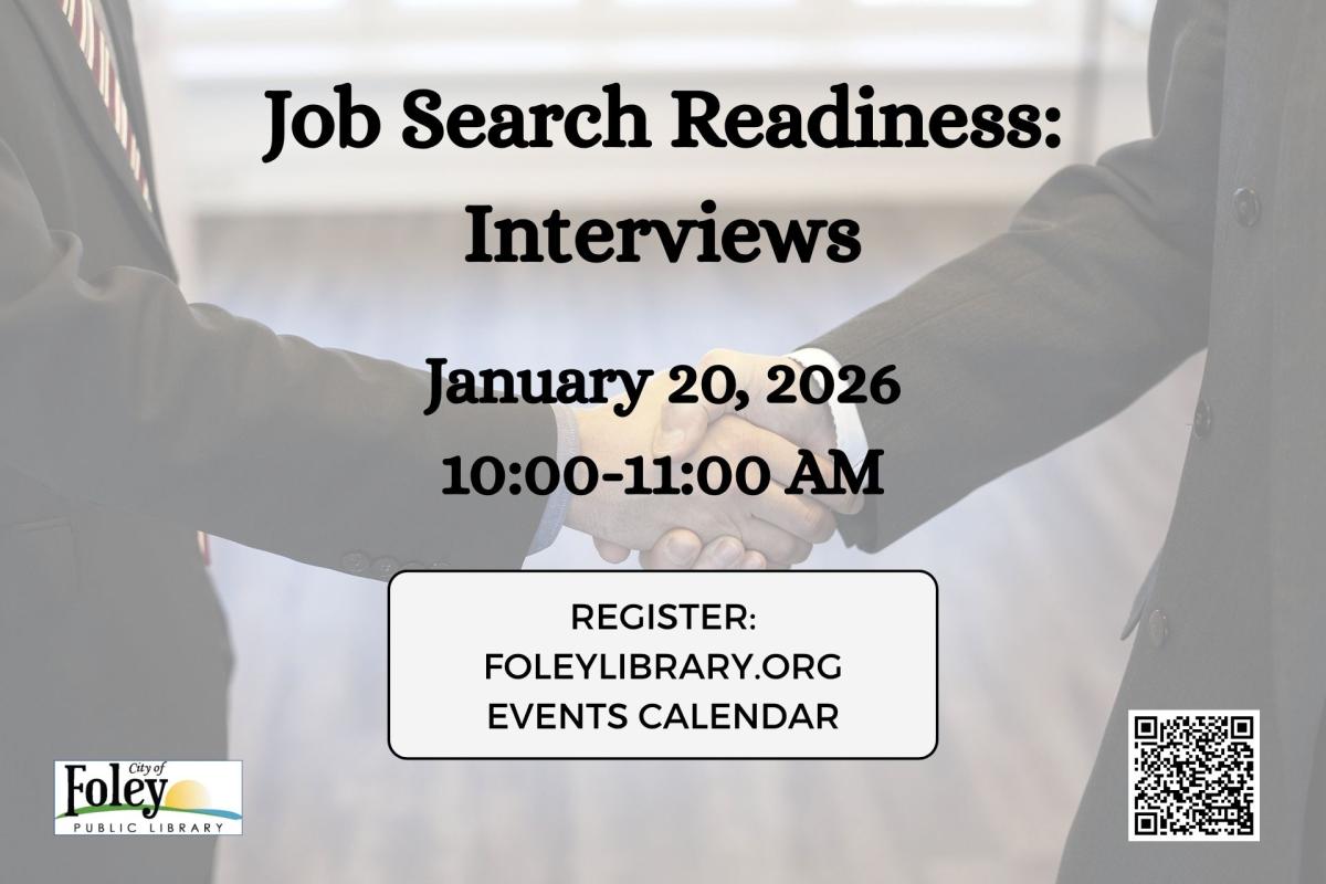 Job Search Readiness Interviews Jan. 20, 2026 10:00 to 11:00