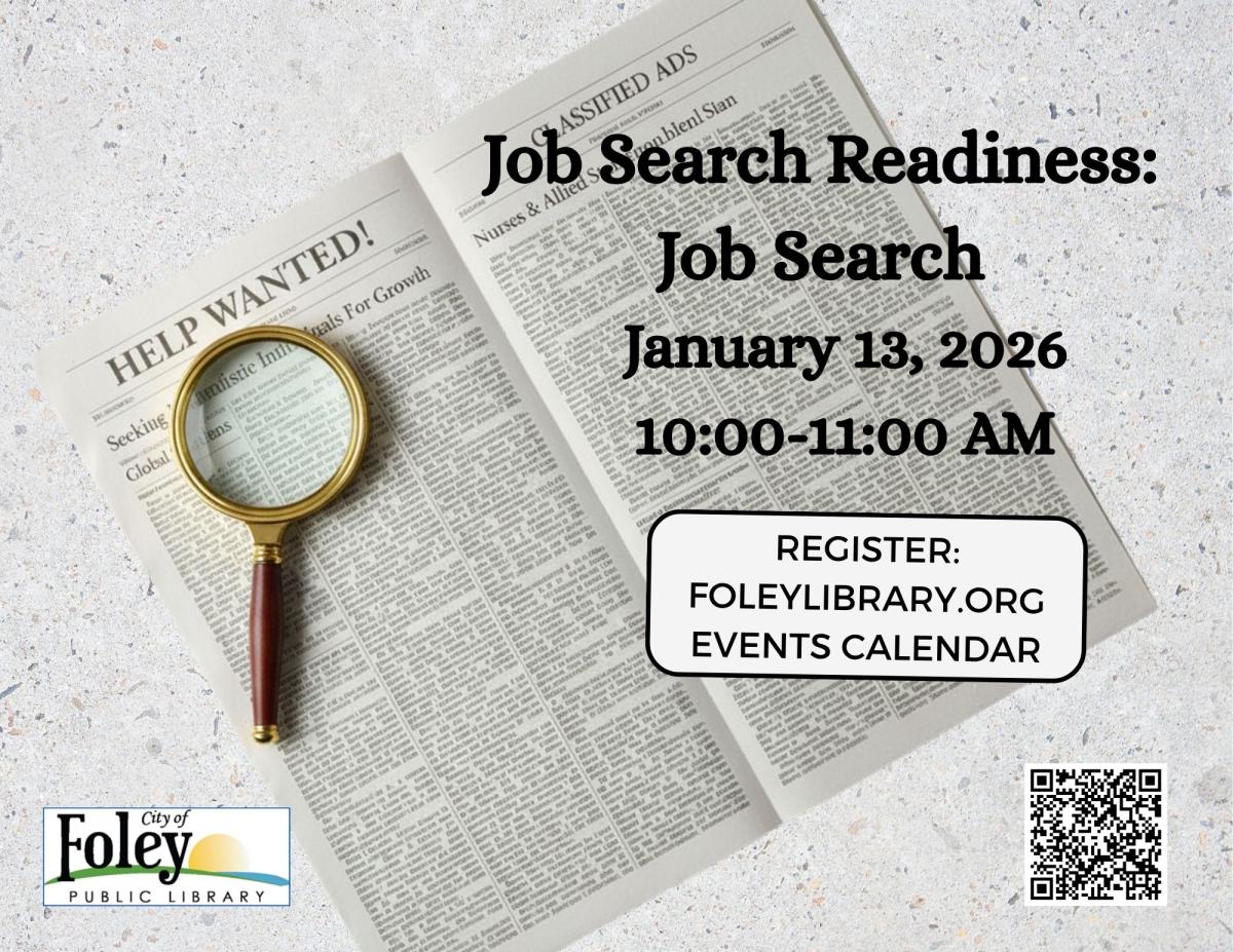 Job Search Readiness Job Search Jan. 13, 2026 10:00 to 11:00