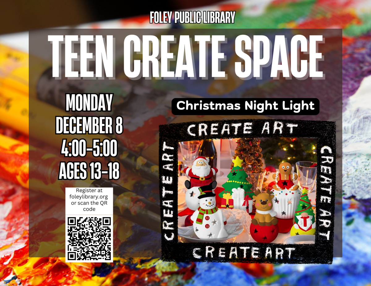 Text and night light graphic on a multi-colored background.